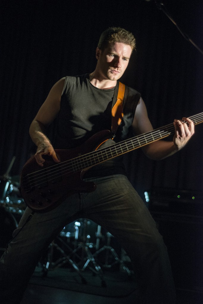 Captain Horizon on stage during the Shadows and Vampires video shoot
